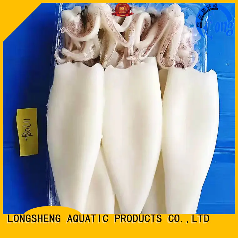 LongSheng Best frozen whole round squid Supply for hotel
