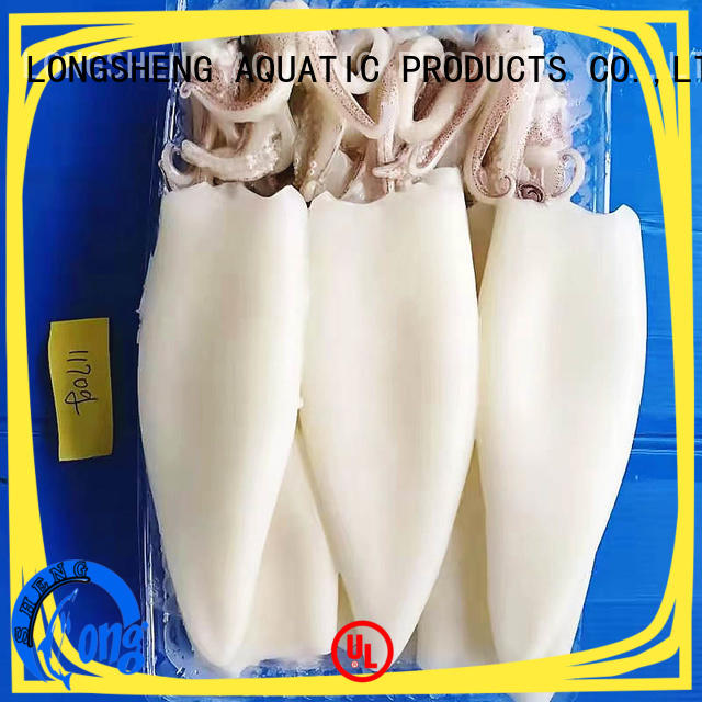 LongSheng healthy frozen whole uncleaned squid for sale company for hotel