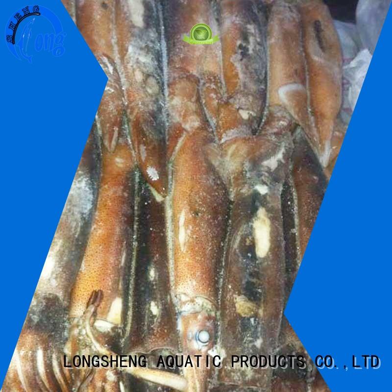 LongSheng healthy frozen whole uncleaned squid for sale on sale for restaurant