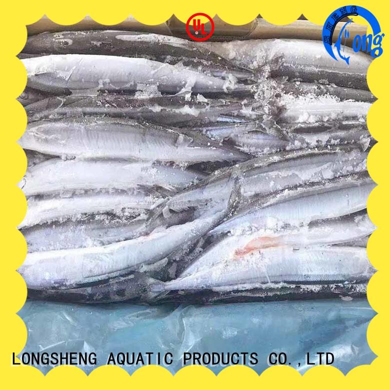LongSheng natural Frozen pacific saury online for cafeteria