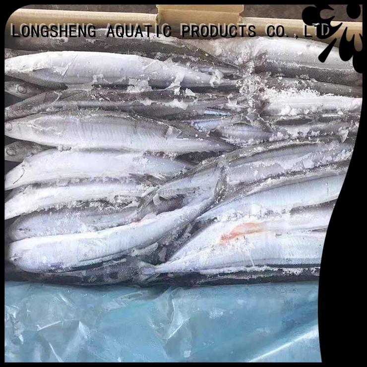 LongSheng saurycololabis frozen pacific saury wr factory for cafe