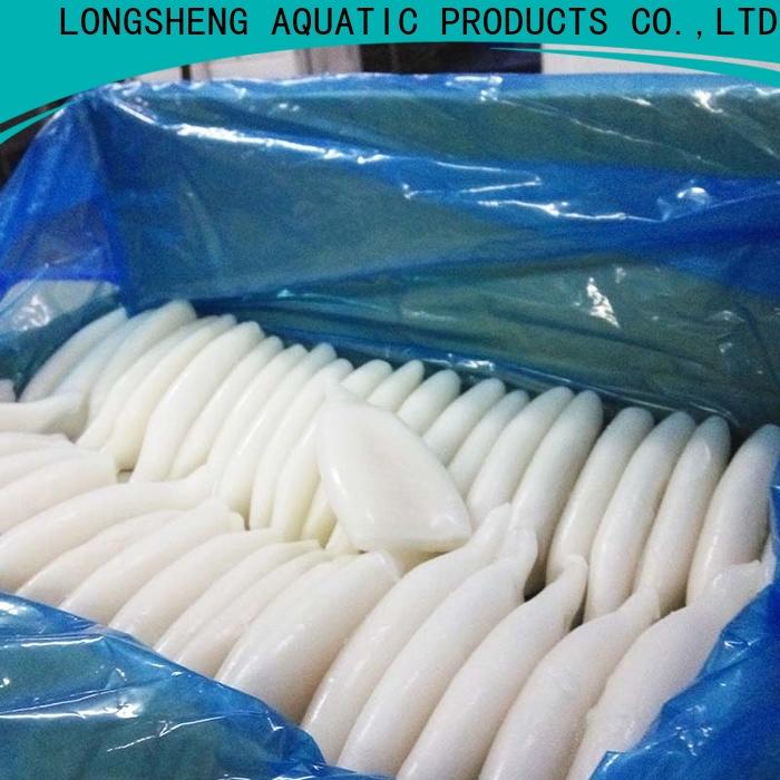 clean frozen illex squid whole round loligo company for cafeteria