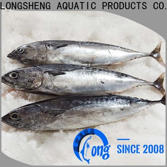 LongSheng bulk purchase frozen seafood bonito fish factory for seafood shop