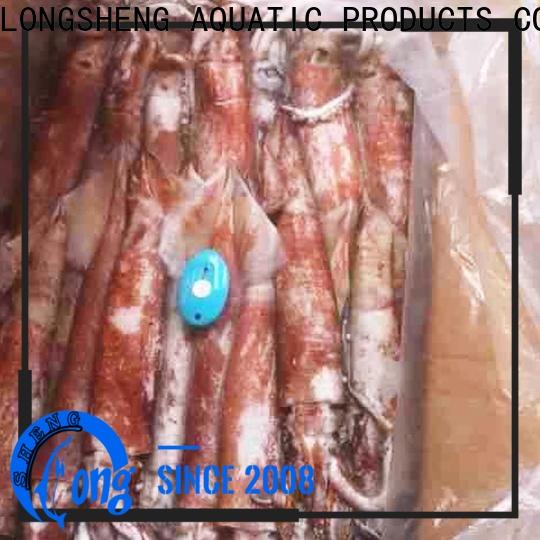 LongSheng New frozen whole uncleaned squid for sale for cafe