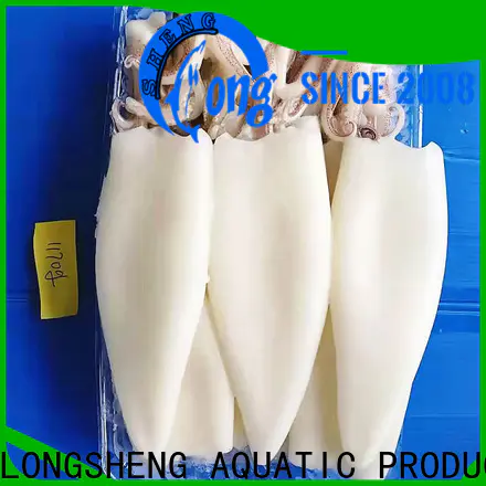 LongSheng tubetentacle） frozen squid from china manufacturers for cafeteria
